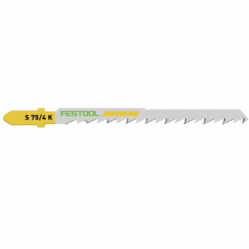 Curve Cut Wood Jigsaw Blades, 75mm L, 4 pitch, 5 pack